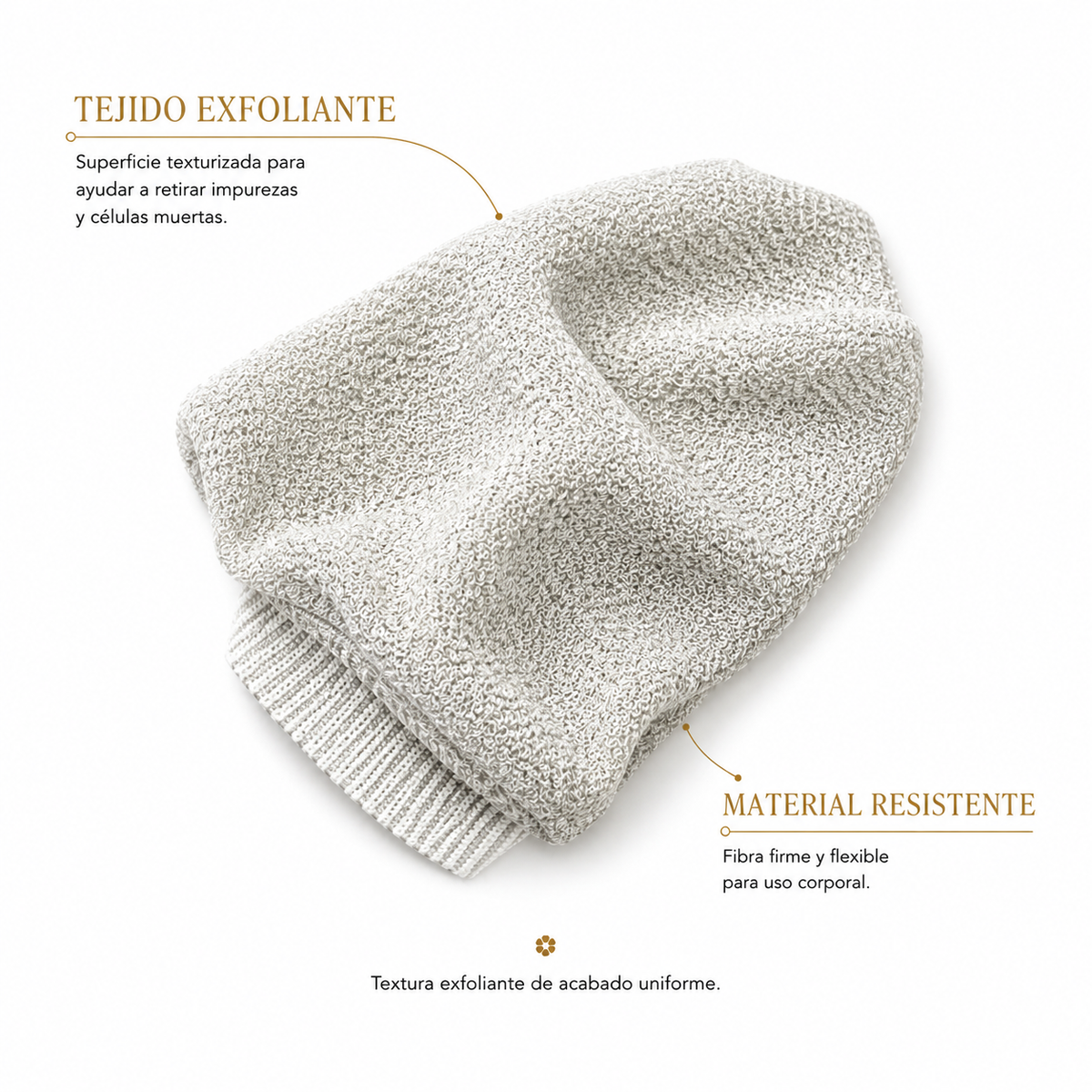 Manoplas exfoliantes