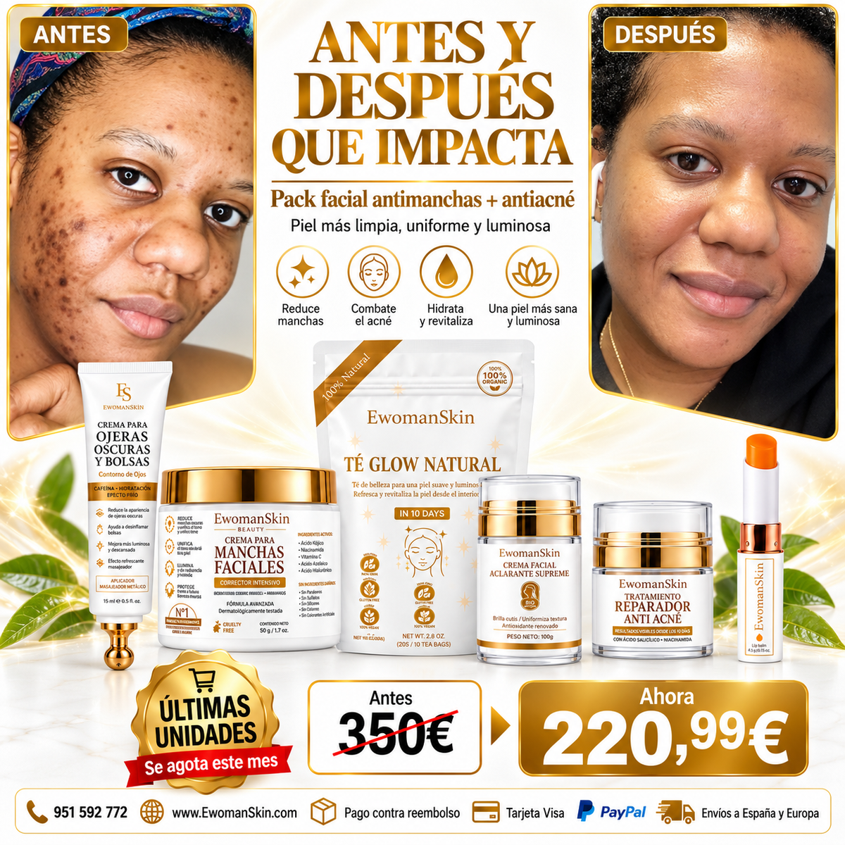 Pack Facial Antimanchas & Antiacné