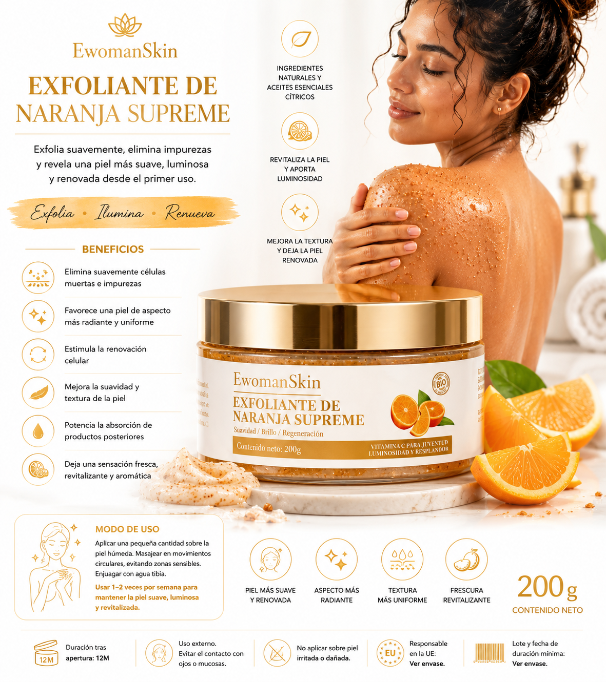 Exfoliante corporal limpieza profunda