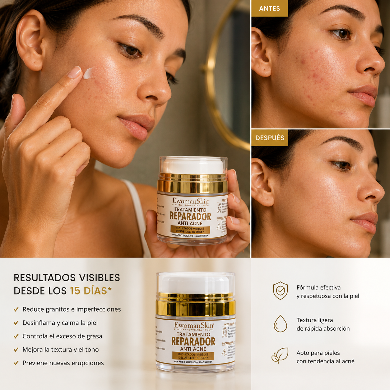 Tratamiento Reparador Anti Acné Facial