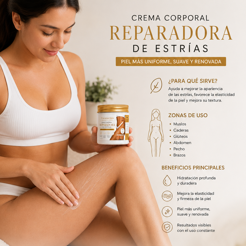 Crema corporal Reparadora de Estrías