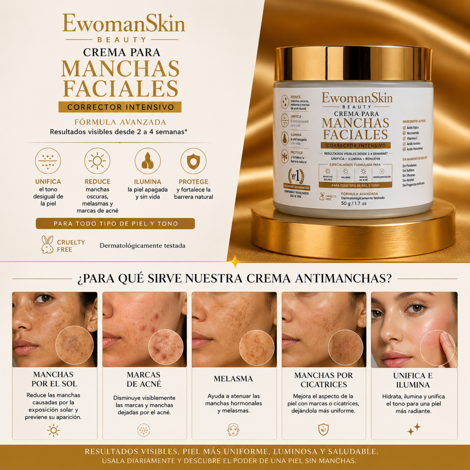 Crema Para Manchas Faciales